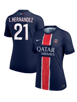 Zenske Futbalové oblečenie Paris Saint-Germain Lucas Hernandez #21 2024-25 Krátky Rukáv - Domáci